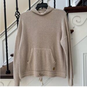 Michael Kors Taupe Knit Hoodie